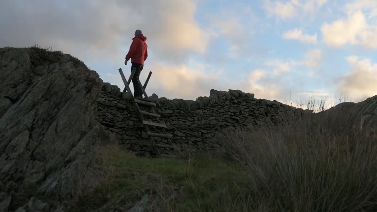 Nigel reviewing the framing of his epic Lake District view