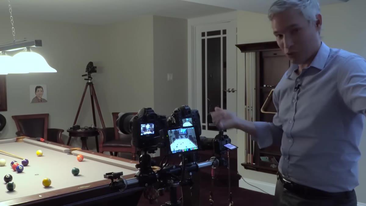 Three cameras side by side on table with price reference