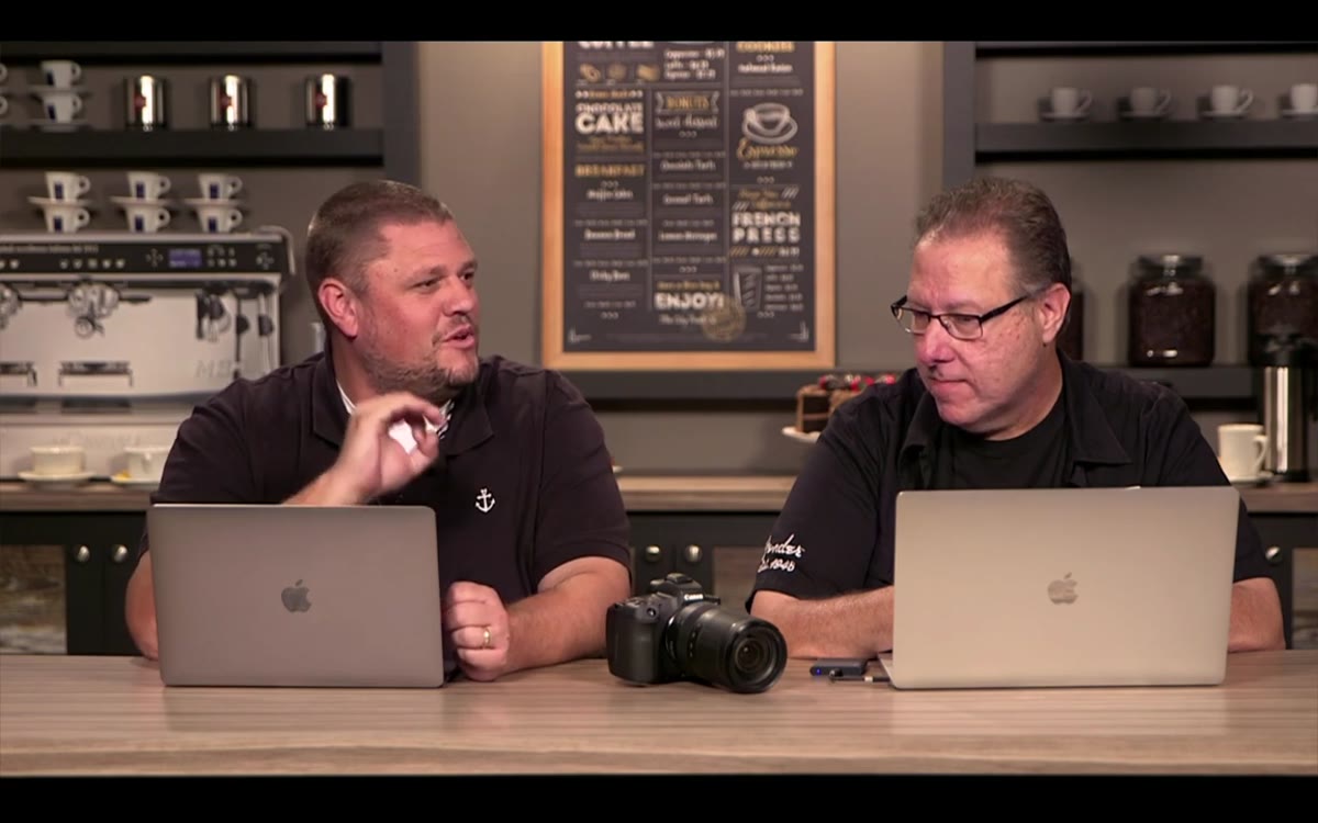 Scott explaining the requirement for lens correction software in post