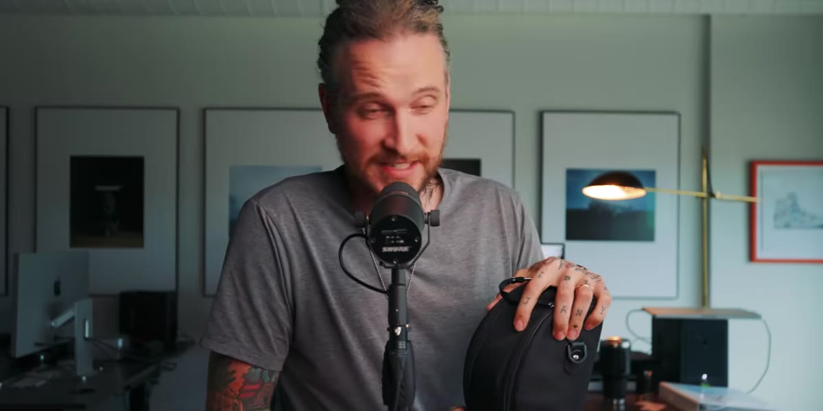 Peter holds the RF 100-500mm lens in its carry case