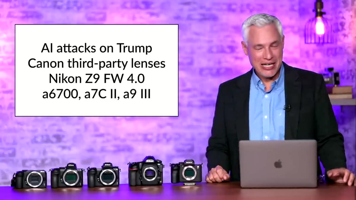 Northrup listing leaked Sony camera models on screen