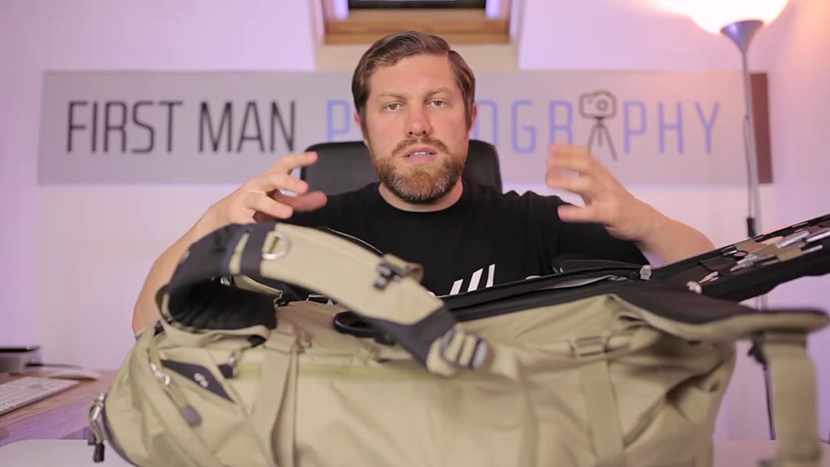 Adam lifting ICU out of bag to demonstrate removability