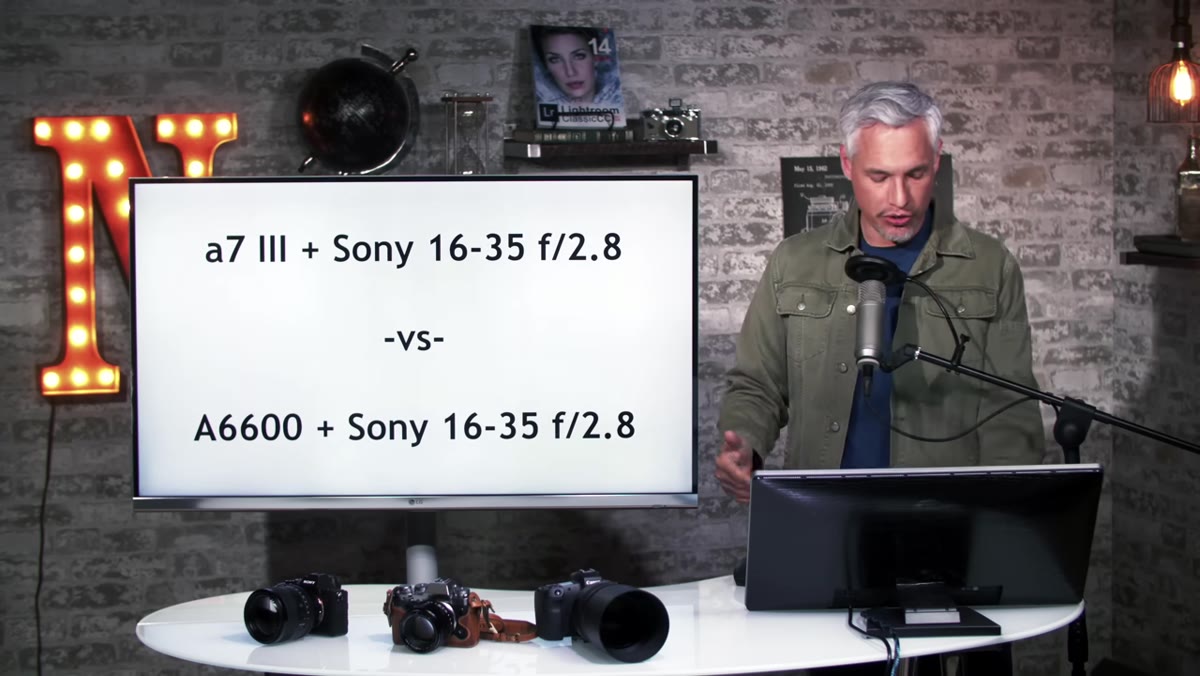 Lightroom showing APS-C at 24mm and full-frame at 35mm side by side