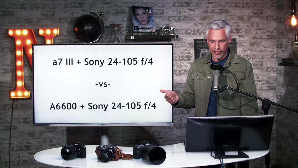 Side-by-side comparison using Sony 24-105mm f/4 on both cameras