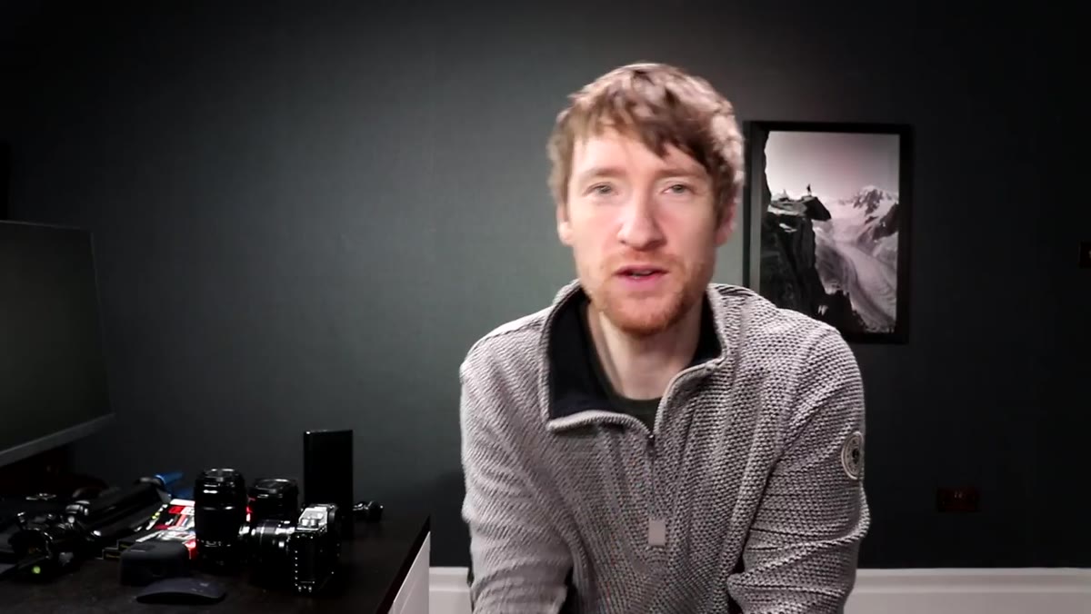 Heaton explaining why heavy gear hurts the creative process