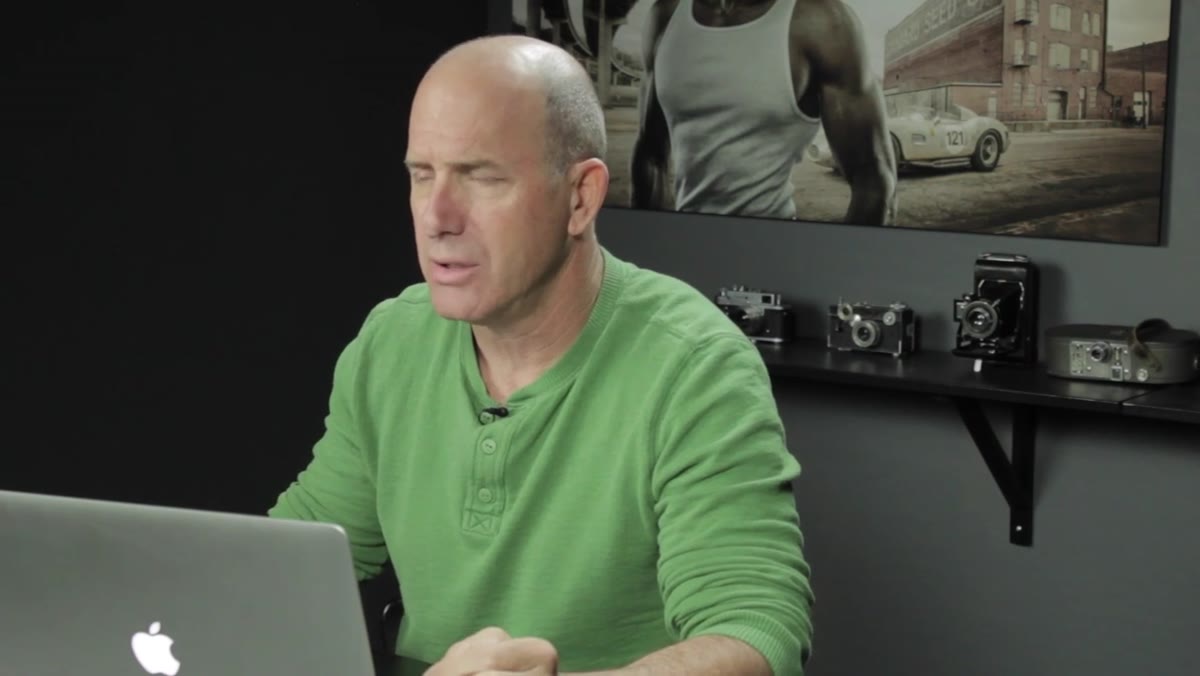 Joel Grimes explaining restrictions of client-based shooting