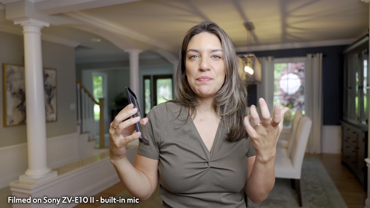 Side-by-side comparison of Sony and iPhone 15 Pro Max footage