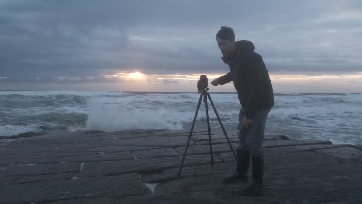 Canon 5D Mark II used in the field at a coastal location