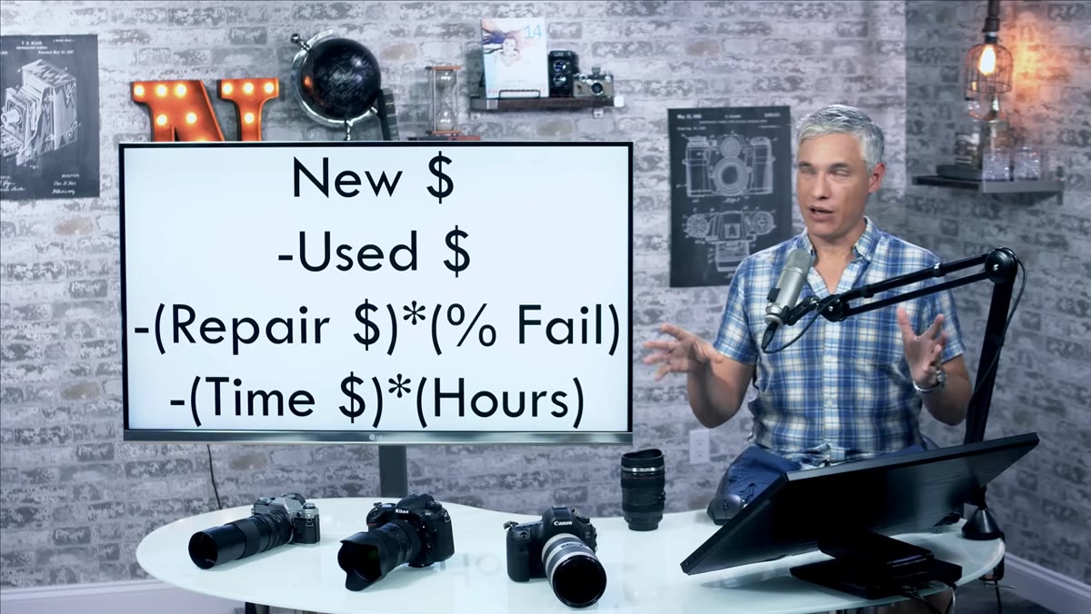 Nikon D810 new vs used price comparison on screen