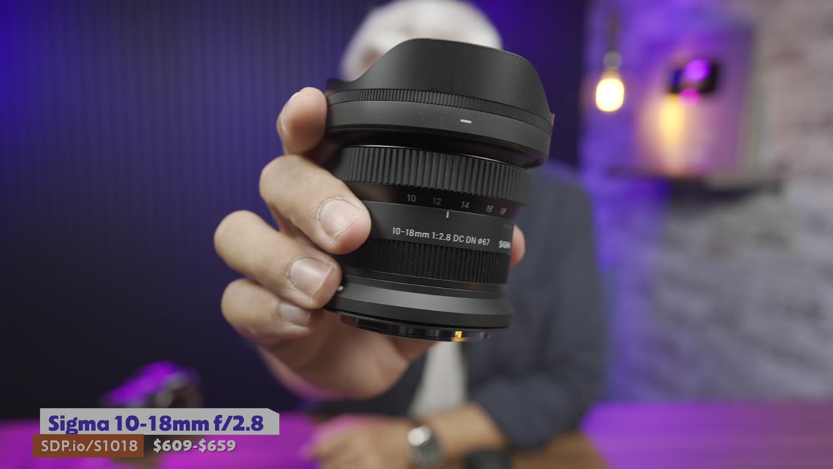 Side by side comparison of Canon 10-18 vs Sigma in dim restaurant lighting
