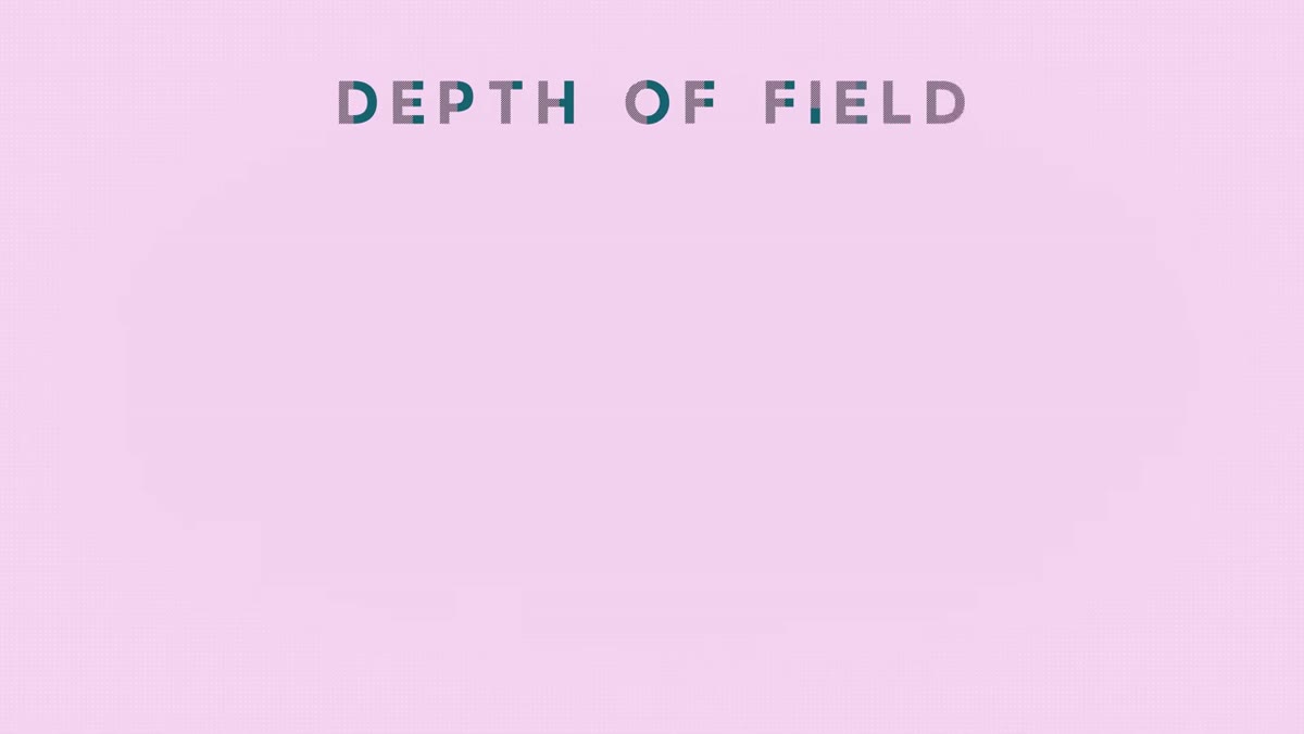 Depth of field calculator on screen showing 35mm vs 400mm comparison