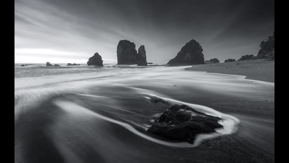 Telephoto lens shown for compression landscapes